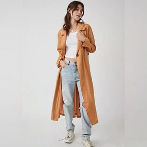 Nwt free people Rae Longline Duster size XS